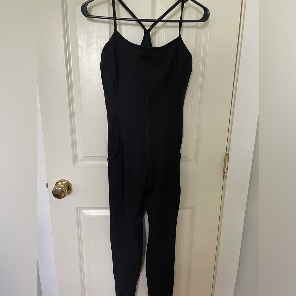 Offline by Aerie Black Sleeveless Jumpsuit